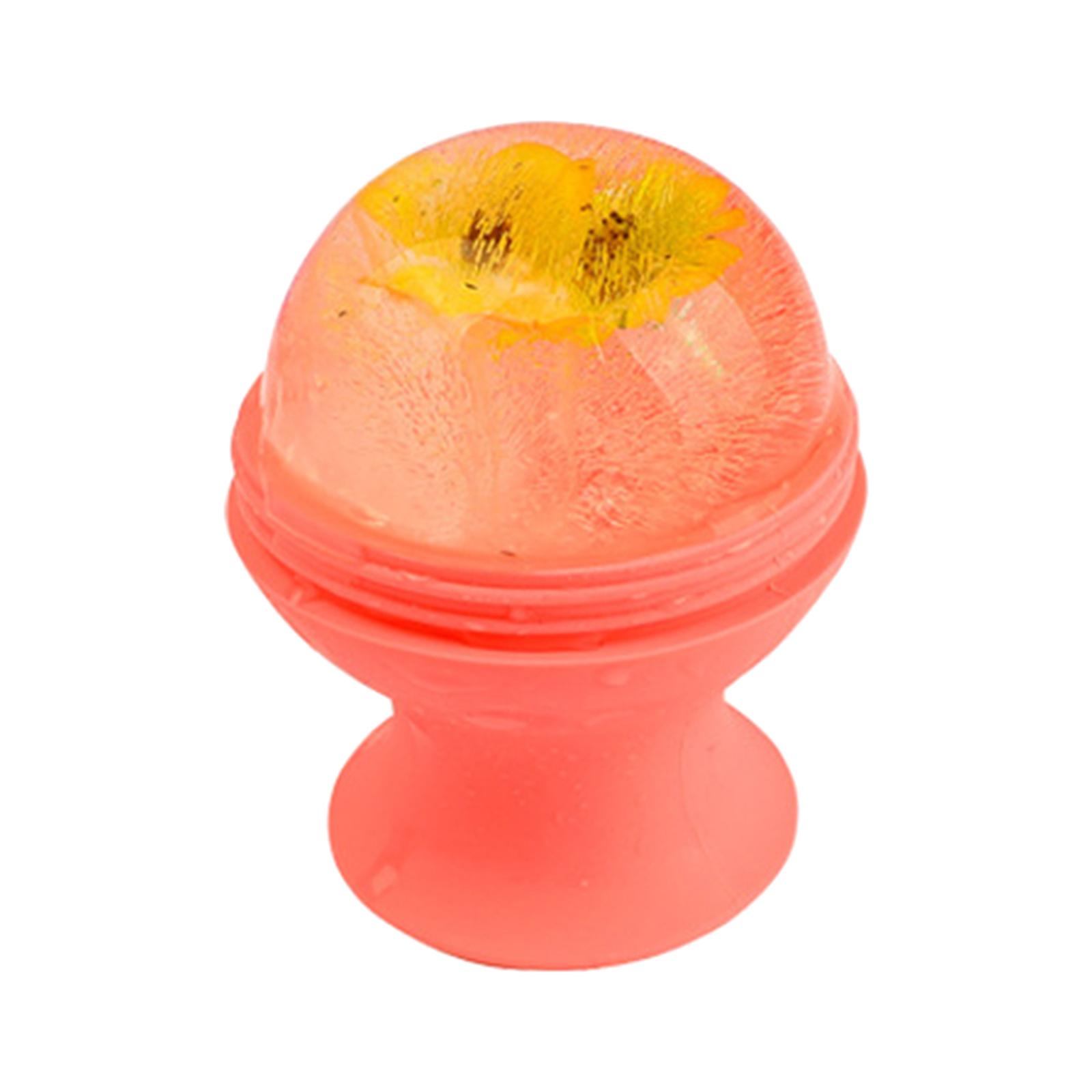 Silicone Face Ice Roller Ice Massage Cups Freezable Summer Cooling Pink