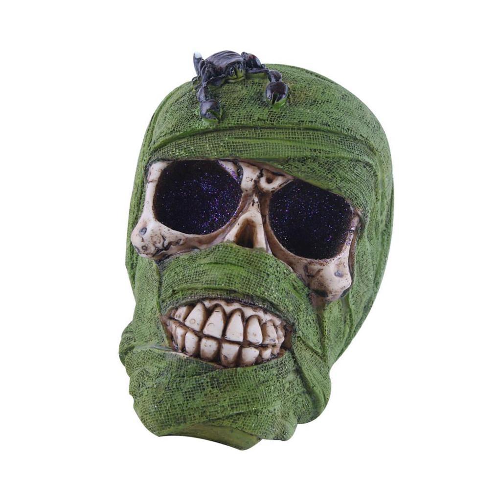 Halloween Skull Decor Horror Resin Realistic Skull ...