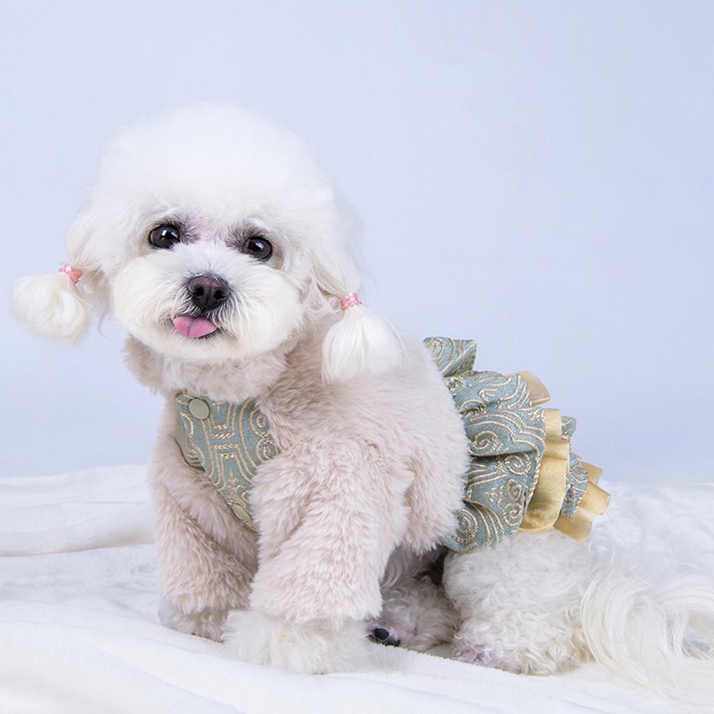 Small Pet Cat Dogs Clothing Puppy Princess Costume   Back Length 25cm