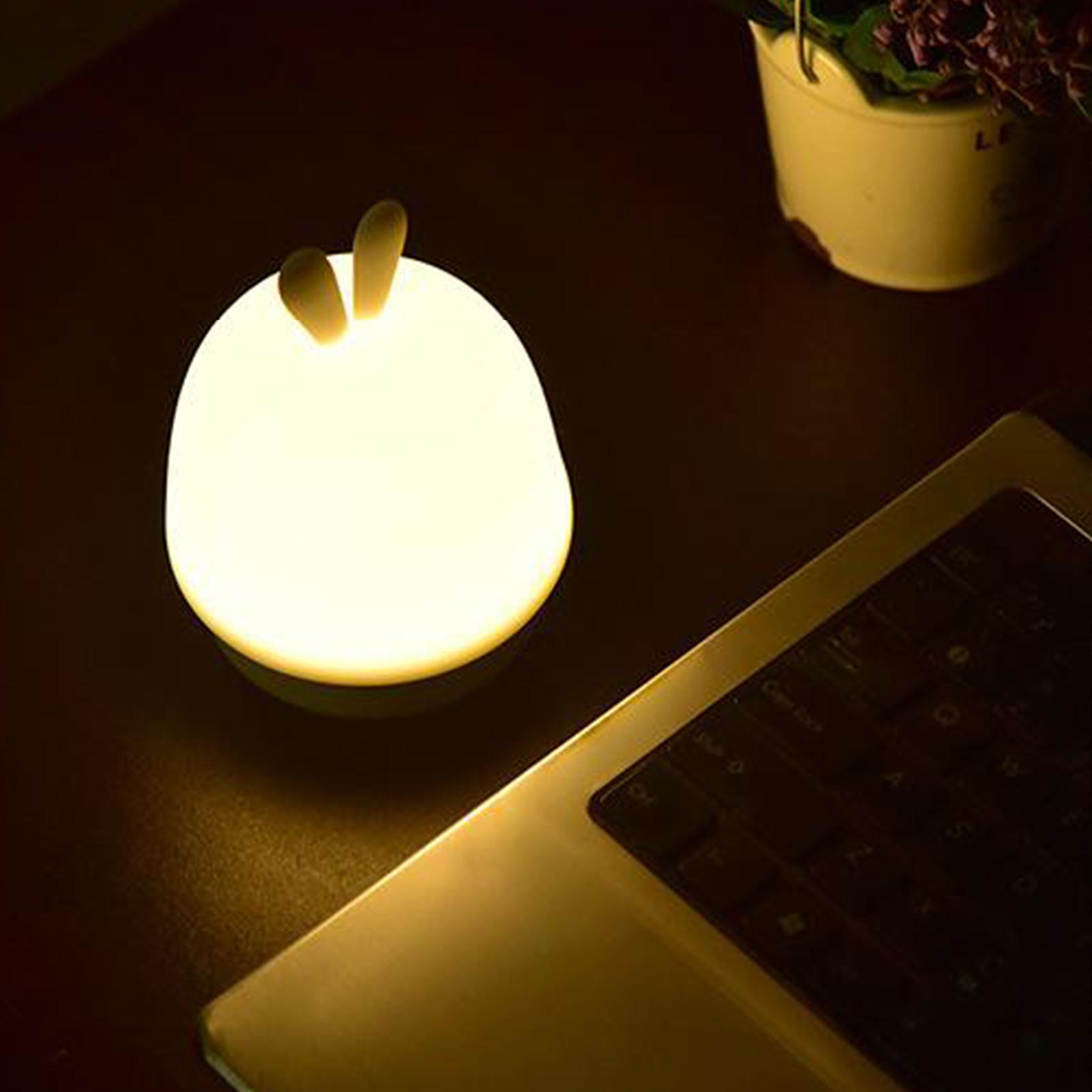 Night Light Nightlight Cute Lamp Kid Gift Toddler Bedroom Blue Rabbit