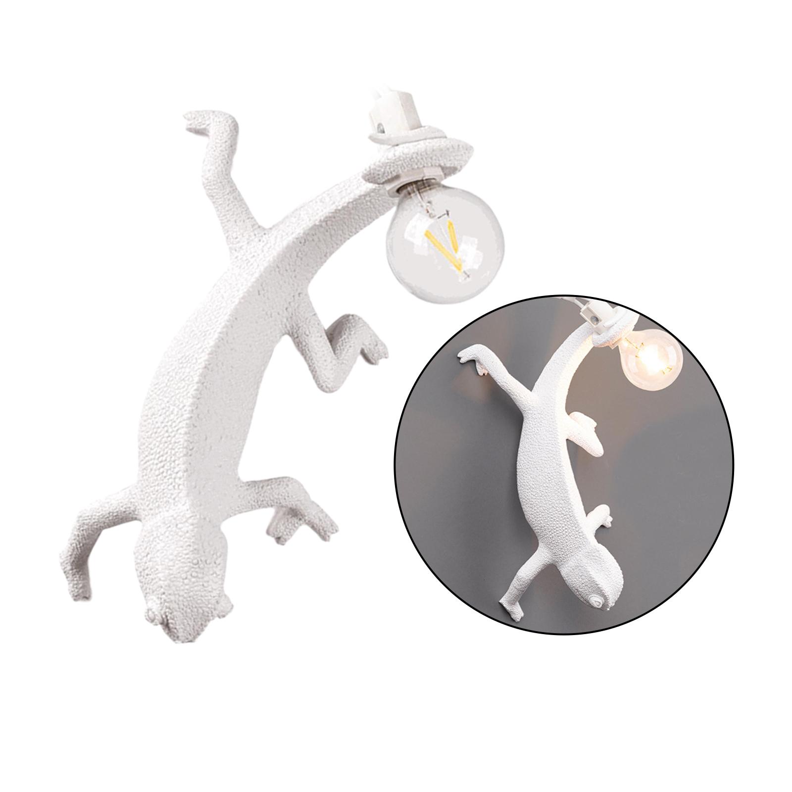 Novelty Chameleon Shaped Table Lamp Bedside Hallway Lighting Head Down
