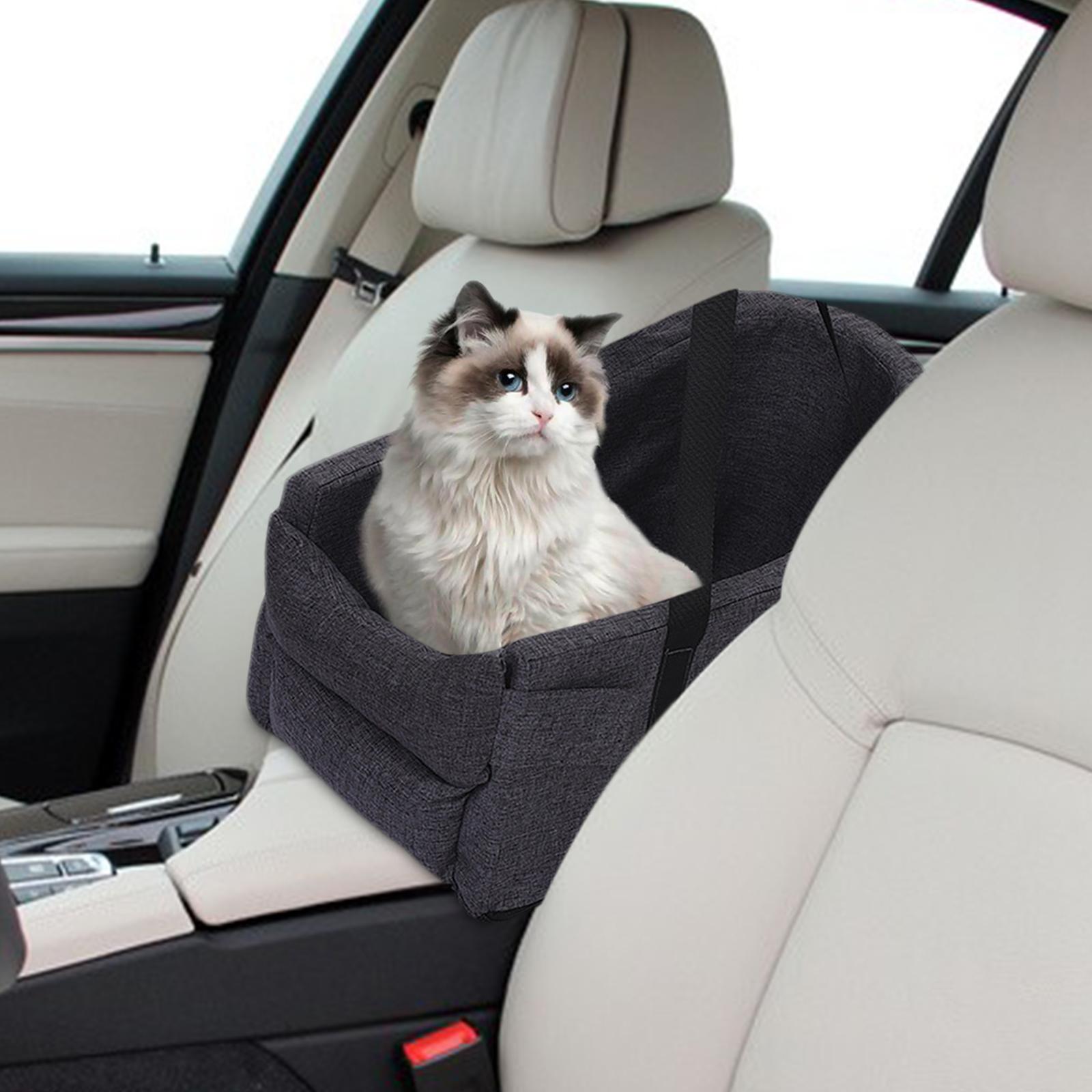 Dog Car Travel Carrier Cage Center Console Puppy Booster Easy Assemble