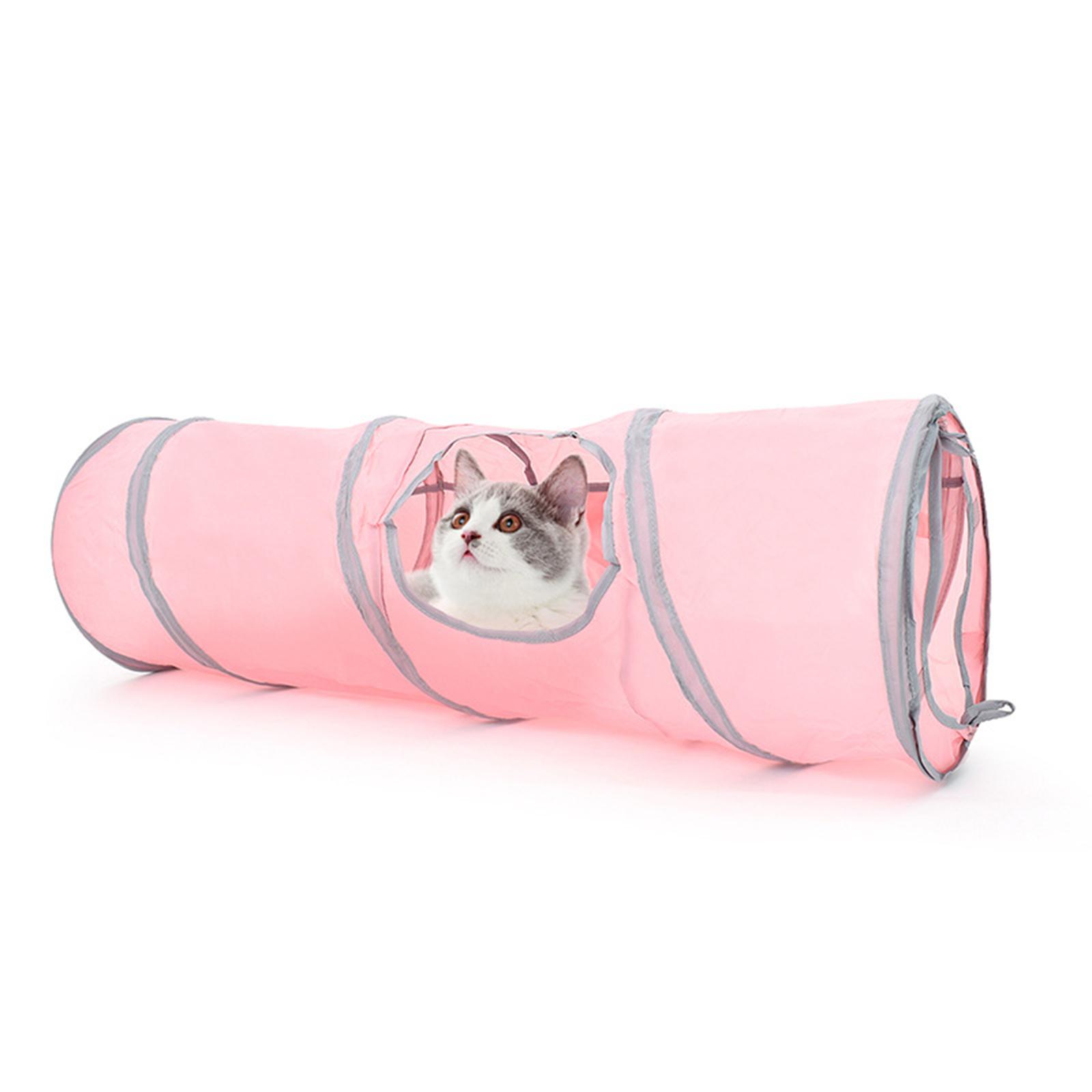 Portable Cat Tunnels Tube Interactive Toys Puppy Exercising Guinea Pig Bed
