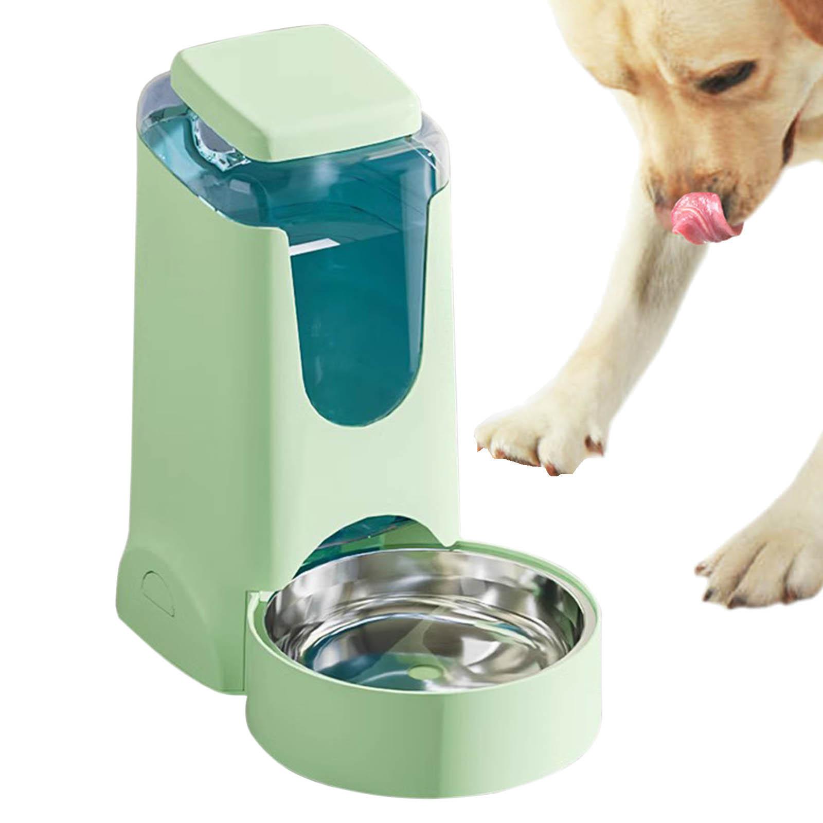 Automatic Pet Water Dispenser Cat Dog Rabbit Feeding Station Drinking Feeder Green