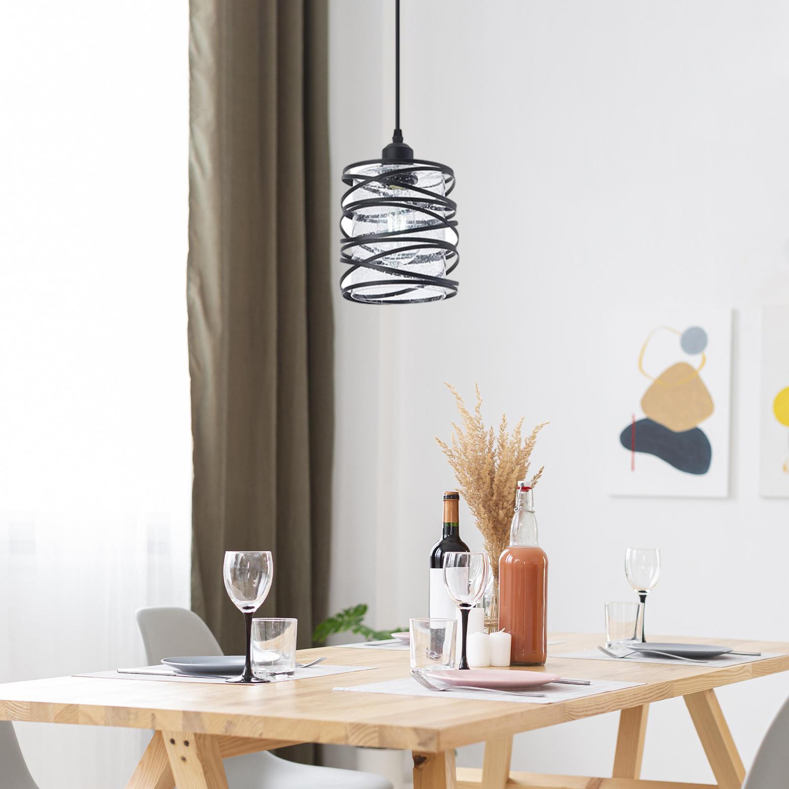 Ceiling Light Fixture Bar Chandelier Staircase LED Pendant Lights Restaurant Clear Shade