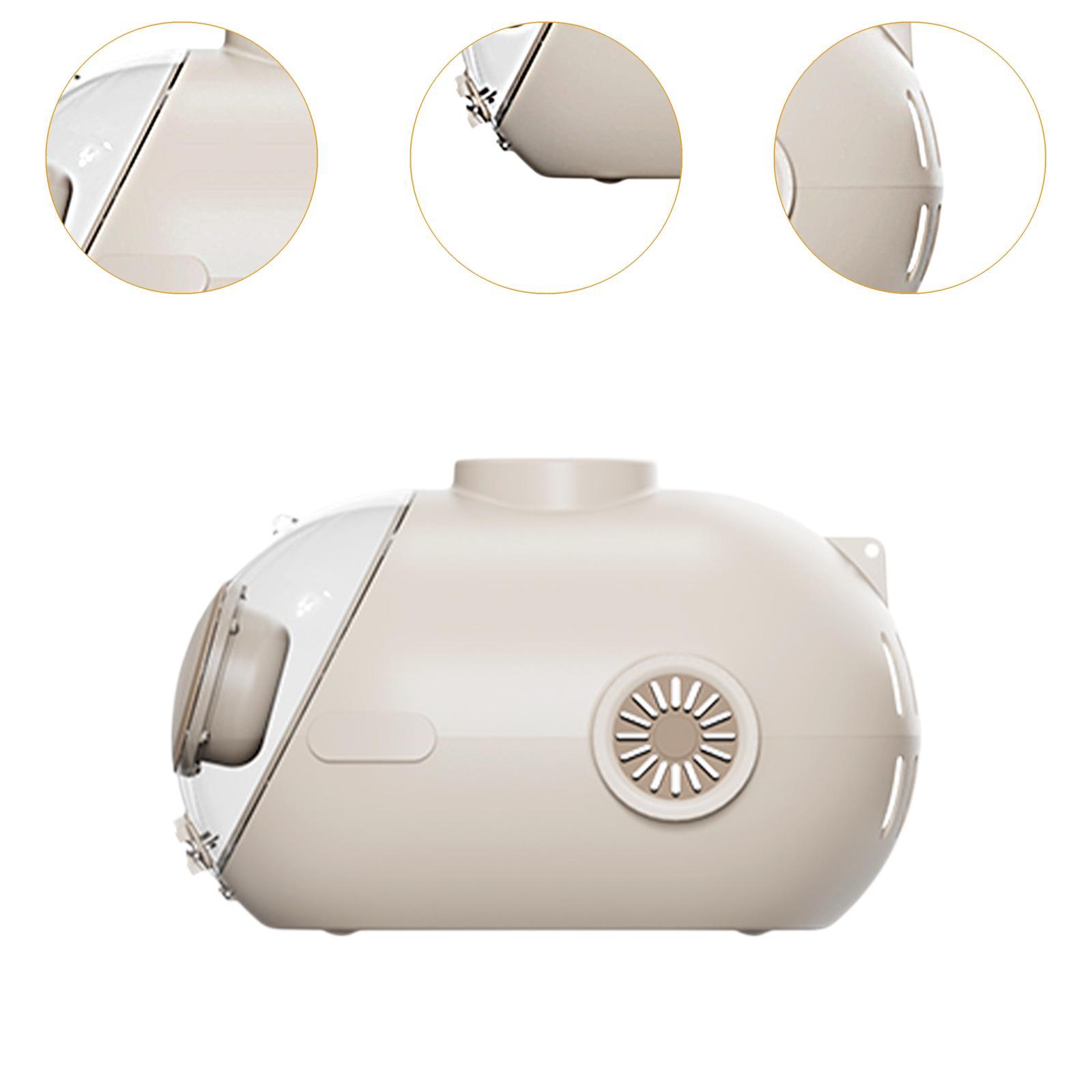 Submarine Cat Carrier with Light Breathable 24L Large Capacity Kitty Carrier coffee