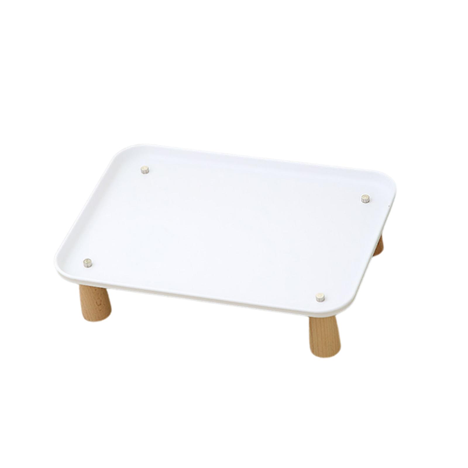 Raised Pet Feeder Stand White