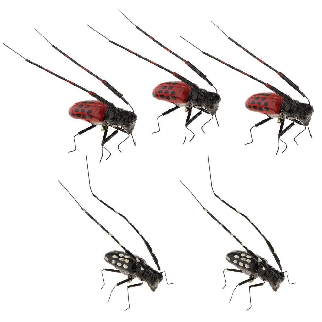 5Pcs Simulation Artificial Insect Model Kids Educative Toys Longicorn