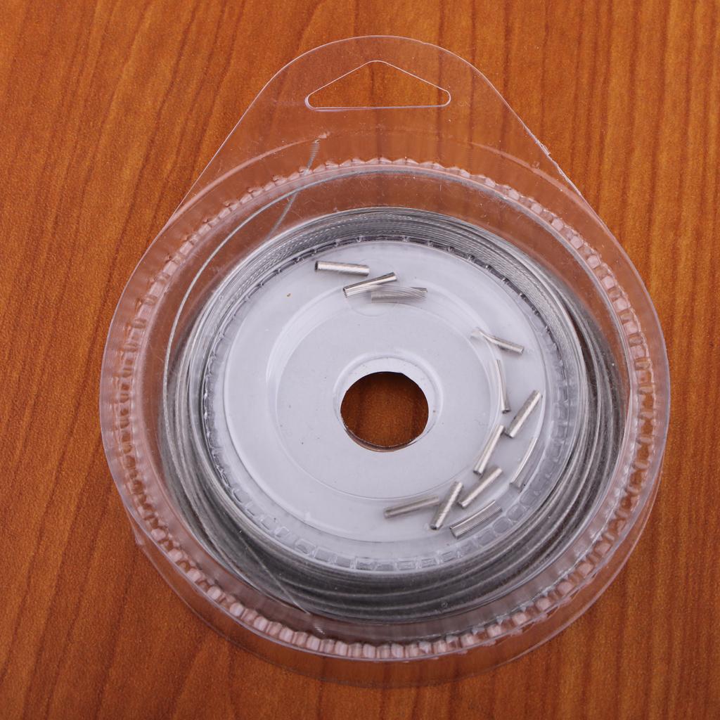 Fishing Line Wire Leader Stainless Steel Trace Lures 10m 7 Strands 20LBS