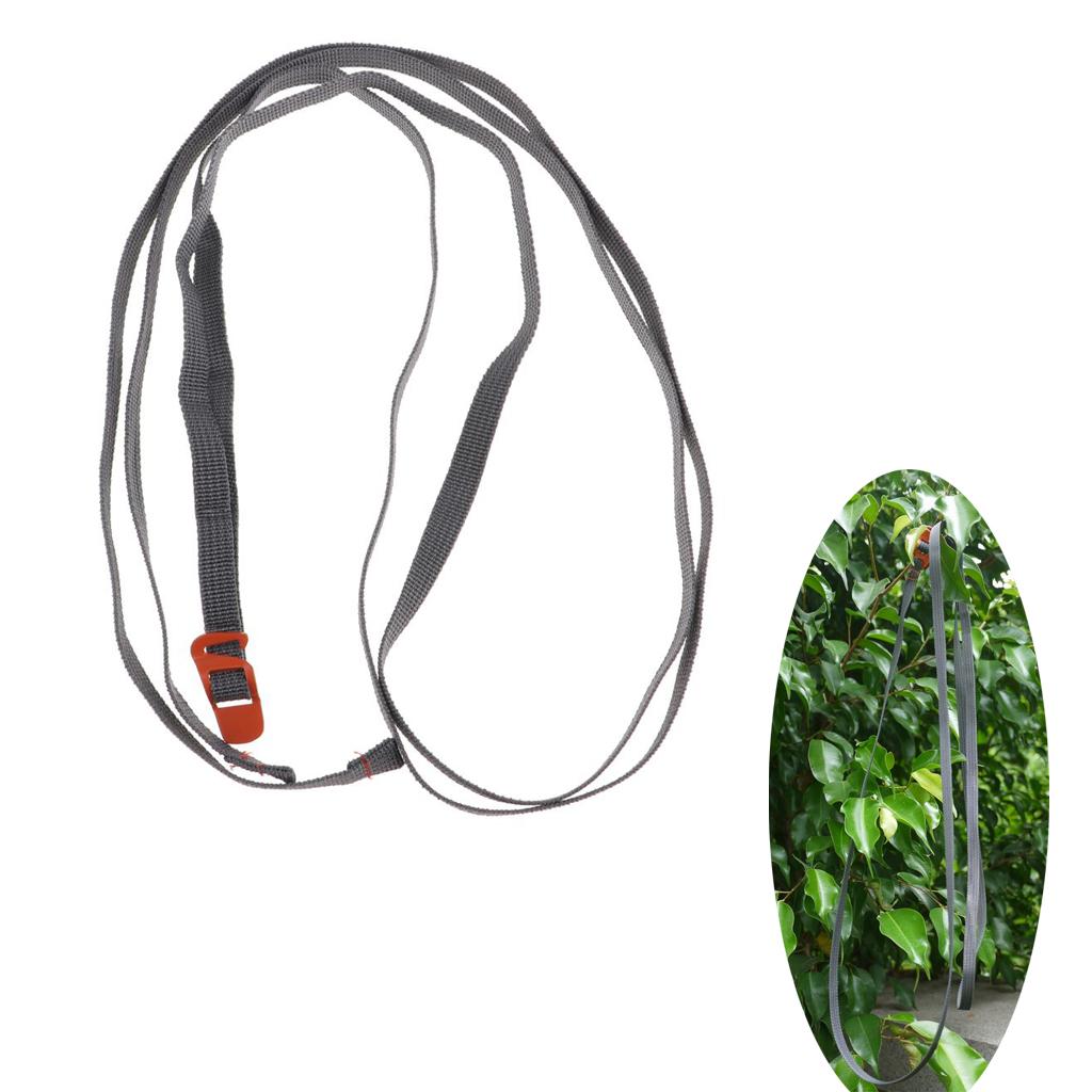 2m Travel Luggage Webbing Strap Camping Hiking Packing Bundle Belt Orange