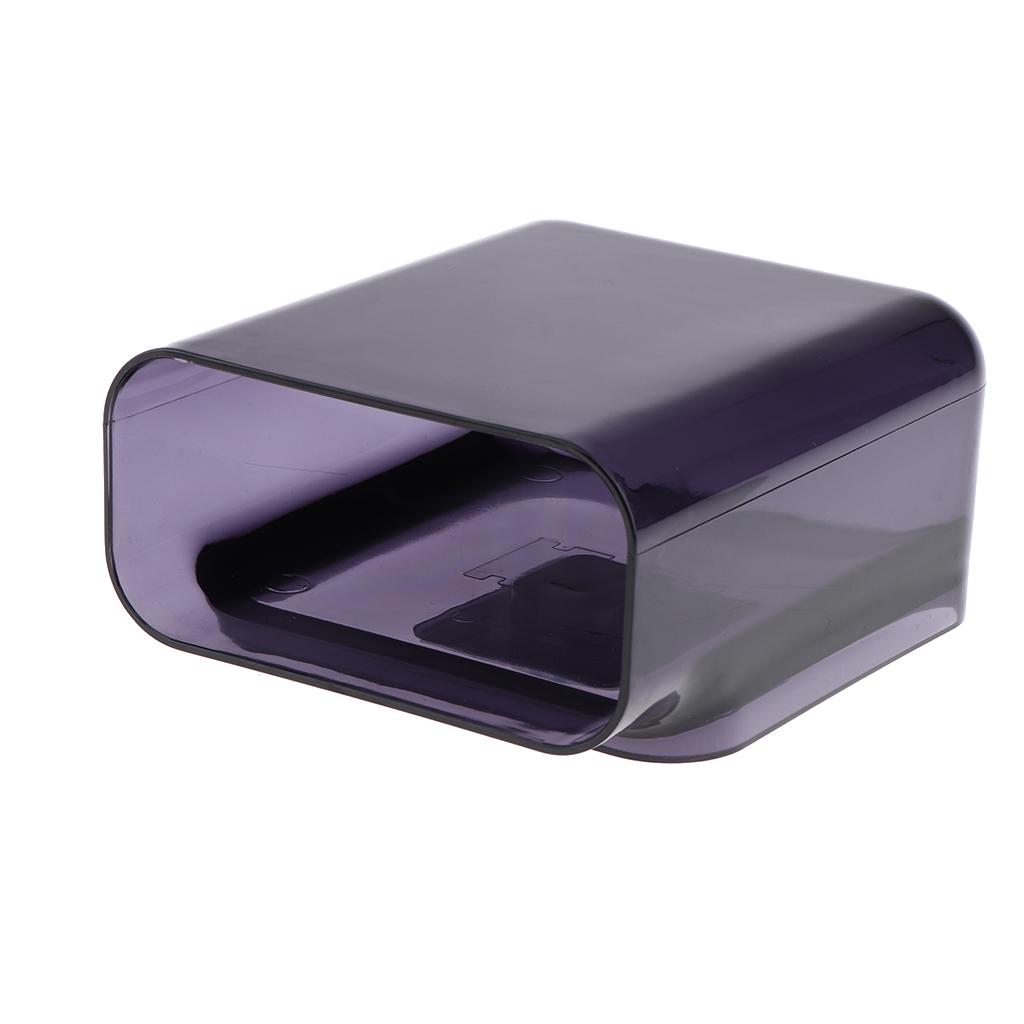 Fishing Tackle Case Side Organizer Phone Line Hooks Bait Holder Pocket Black