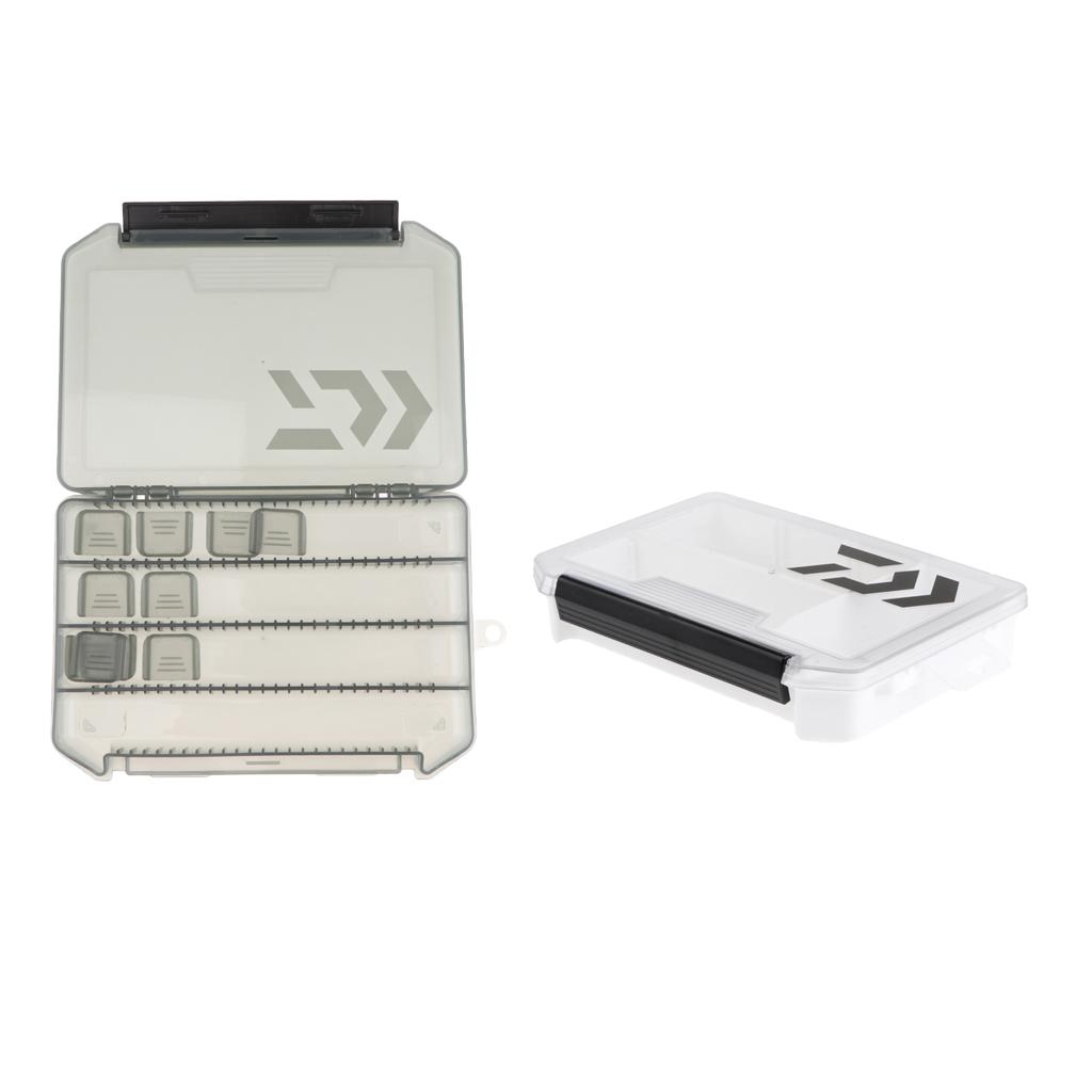 5xPlastic Fishing Lures Baits Tackle Storage Container Organizer Box S Gray