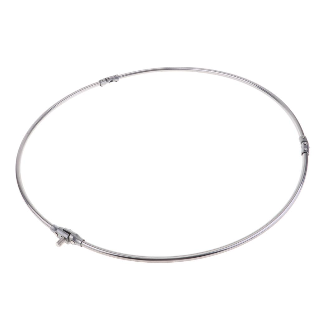 Stainless Steel Folding Fishing Net Brail Head Round Dipnet Tackle Tool 35cm