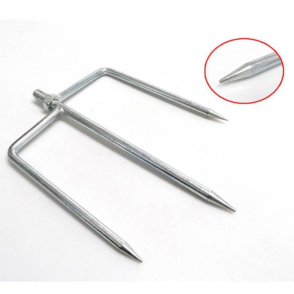 Outdoor Fishing Umbrella Ground Spike Windproof Insert Plug 12mm Screws S