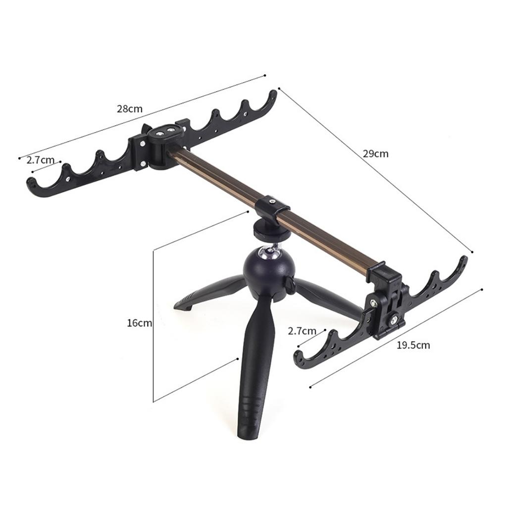 Foldable Fishing Rod Tripod Stand Rod Holder Gear Camera Holder Bracket