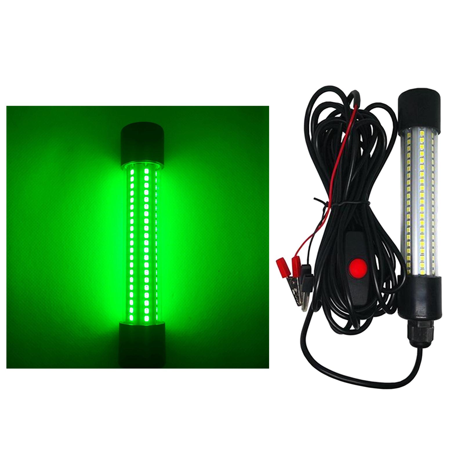 2pcs 12V LED Underwater Submersible Fishing Light Squid Attract Lamps