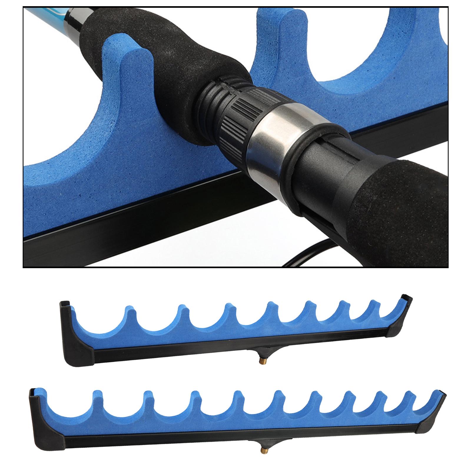 Fishing Rod Stand Telescopic Rack with Rod Holder Plug Insert Ground 