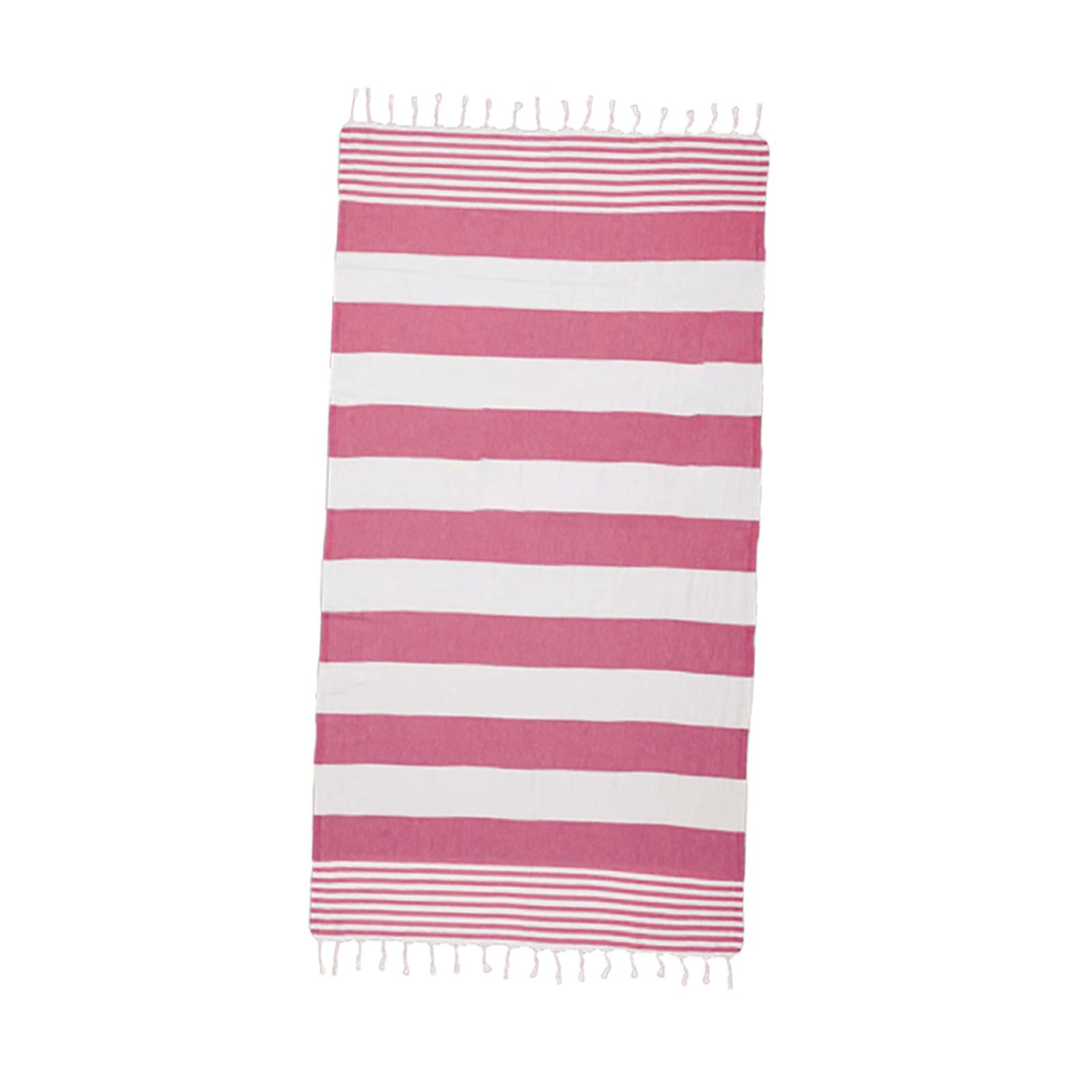 Large Beach Towels Hotel Stripe Pool Towel Blend 90x190cm pink