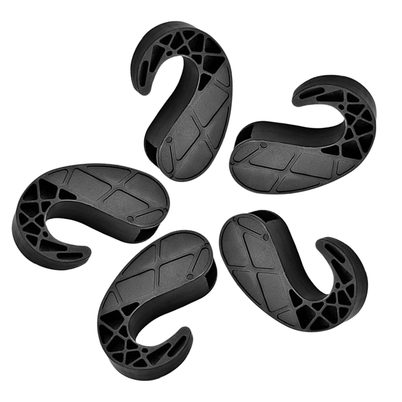 5Pcs Elastic Rope End Buckle Parts for Outdoor Canoe