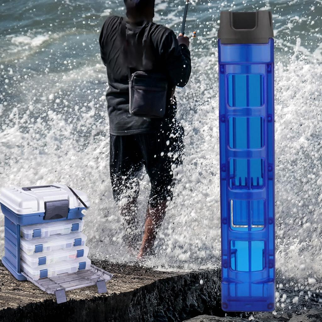 Lightweight Fishing Rod Holder Bracket Boat Tube Rod Rack Fishing Tool Blue