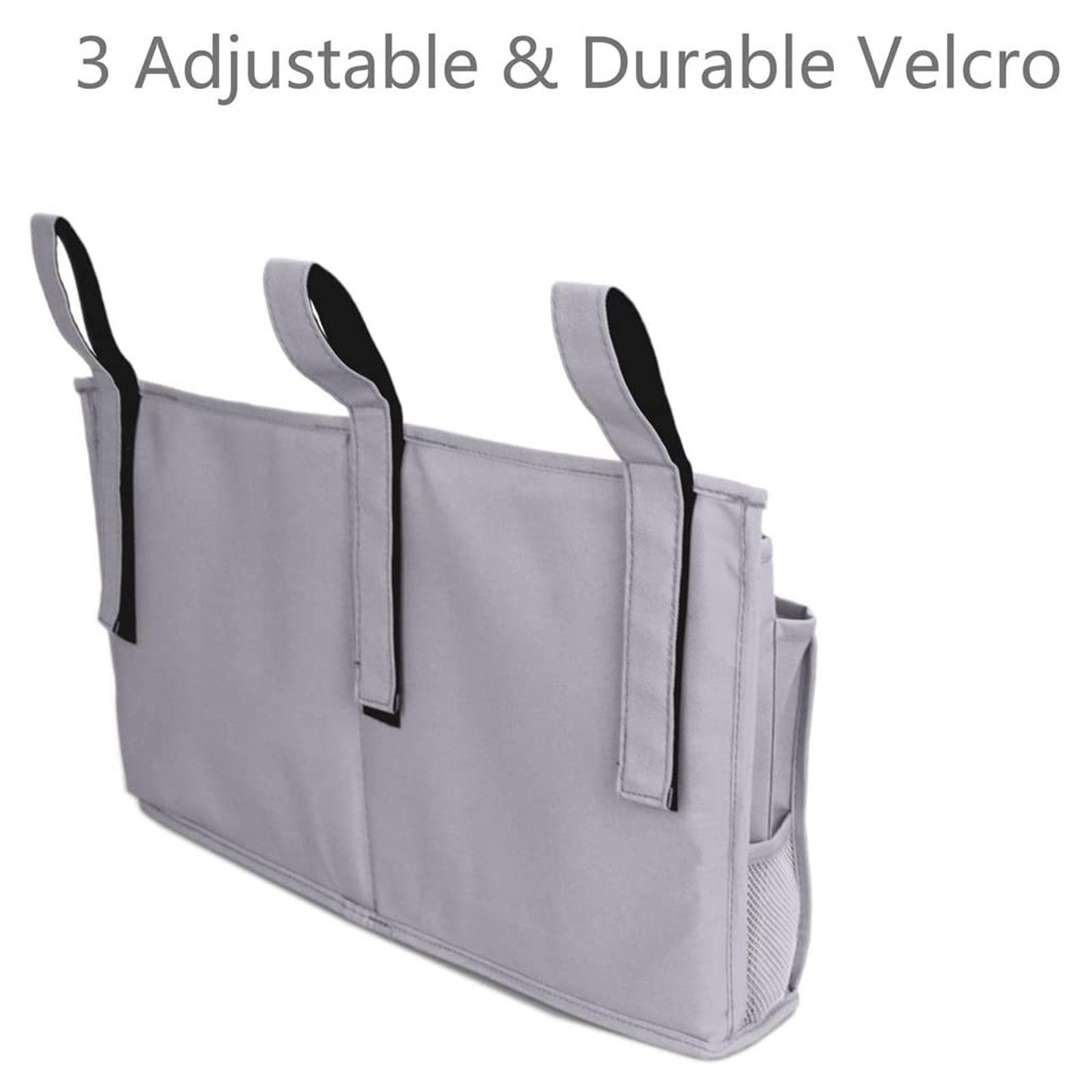 Bedside Caddy Bunk Dorm Bedside Book Organizer Bed Rail Gadget  Black 