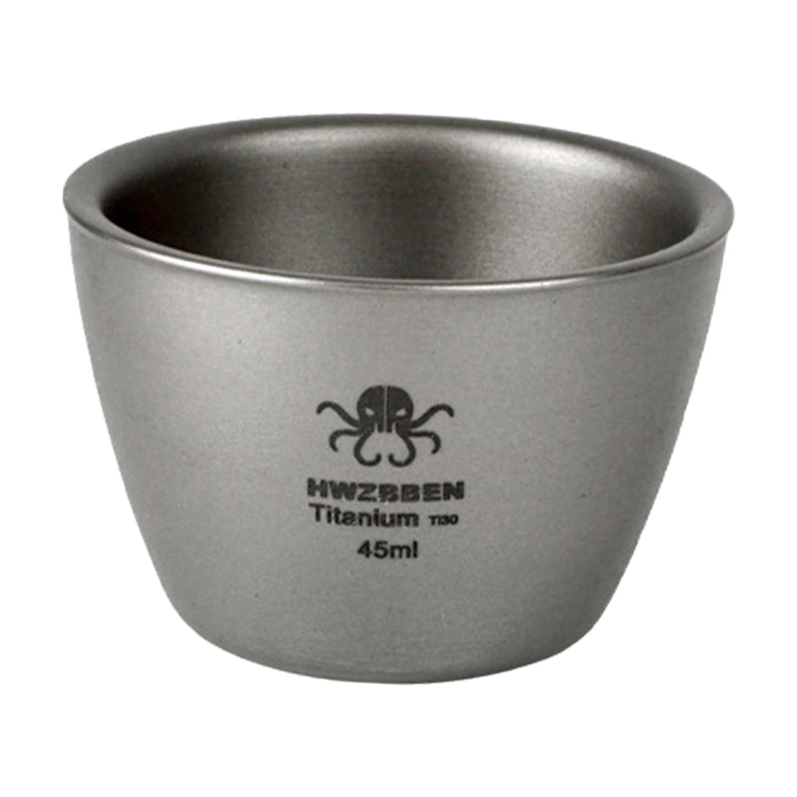 Liquor Cup Camping Beer Cup Picnic Barbecue Titanium Travel Hiking  45ml