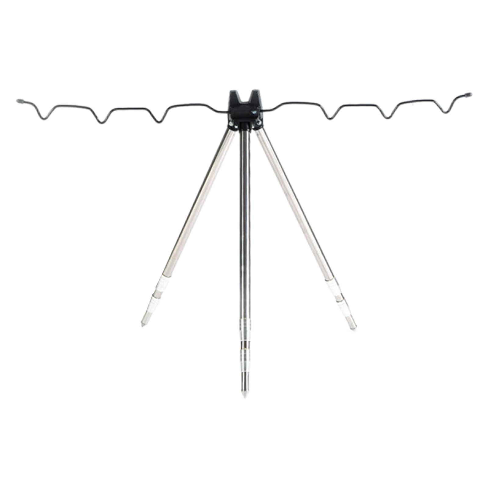 Telescopic Fishing Tripod Holder Portable Bracket  Steel 3 Sections 1