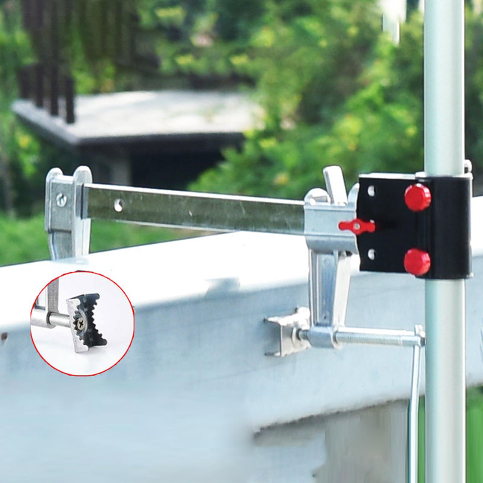 Bridge Fishing Umbrella Mount Umbrella Holder for Railing Balcony Deck