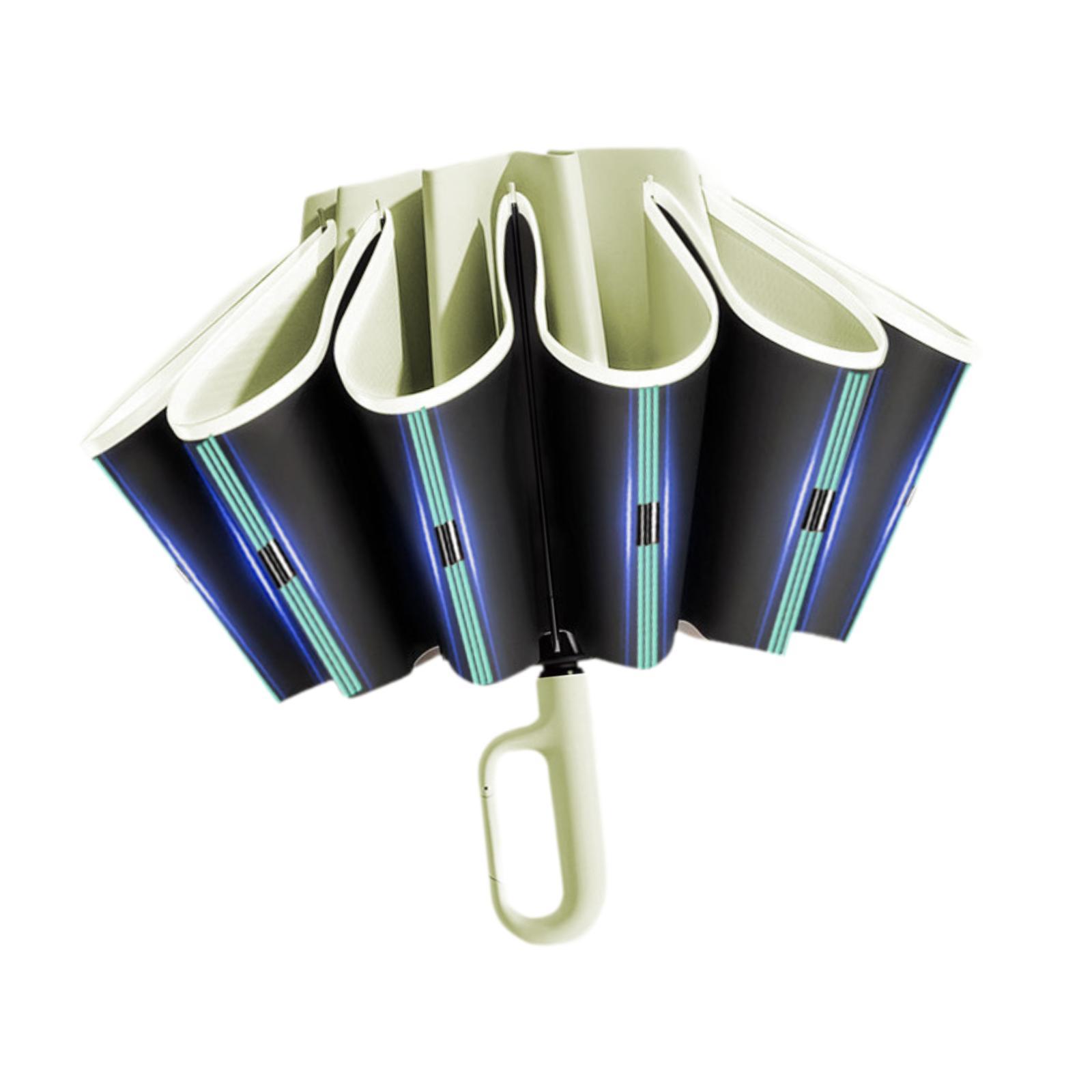 Automatic Folding Umbrella Windproof Portable Umbrella Fold Umbrella Green