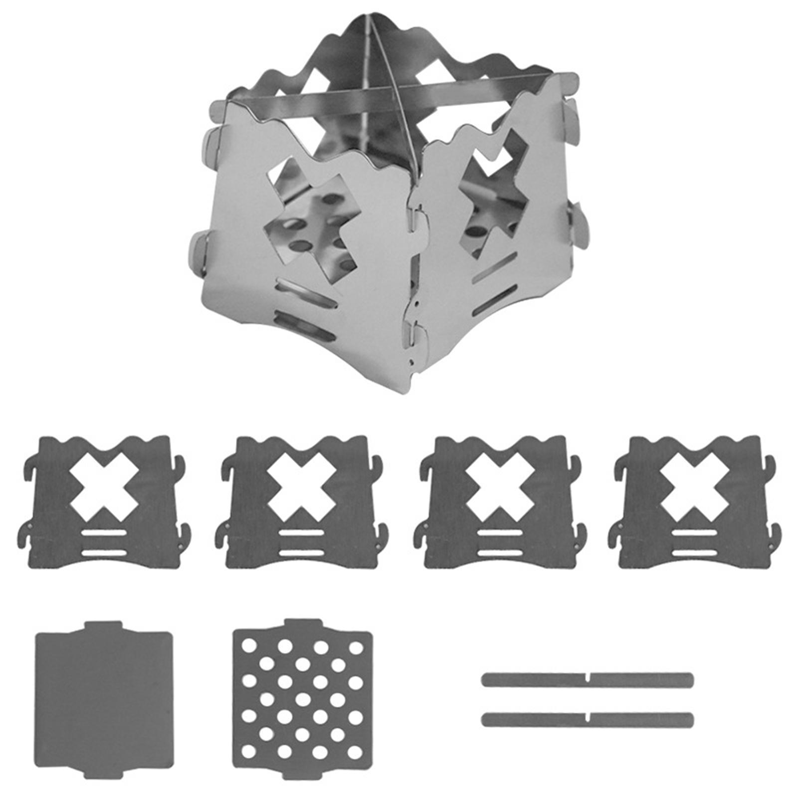 Mini Camping Fire Pit Compact Campfire Firepit for Backpacking Picnic Garden