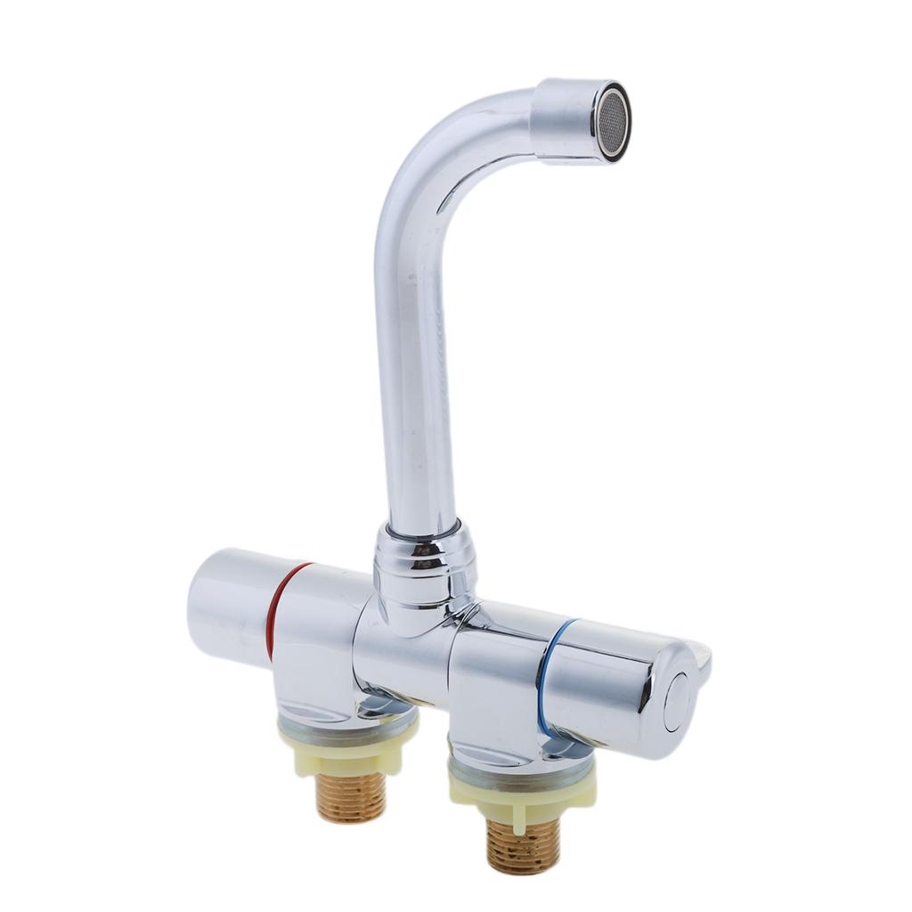 Marine Boat RV 360 Degree Rotation Hot & Cold Bathroom Kitchen Water Faucet #004