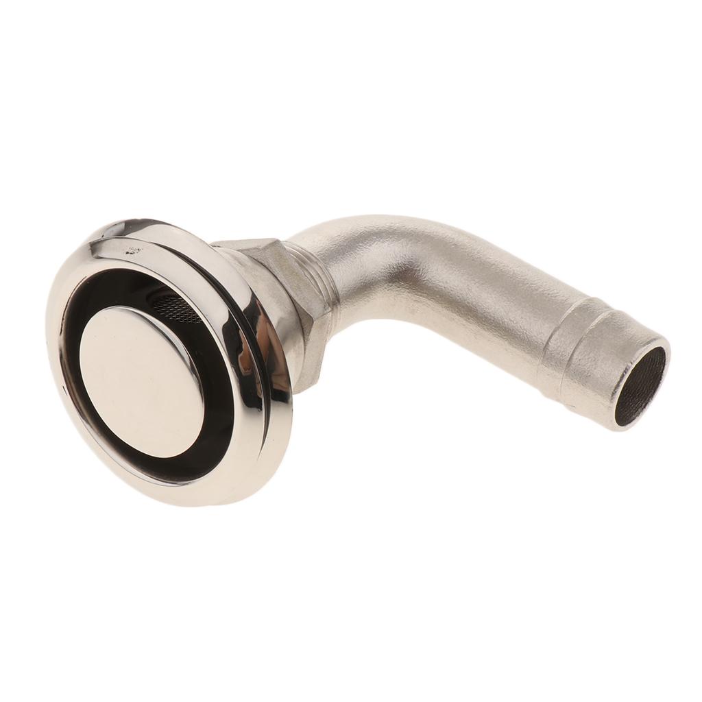 Boat Yacht Deck Drain Stainless Steel Hardware Water Outlet Diameter 15 mm