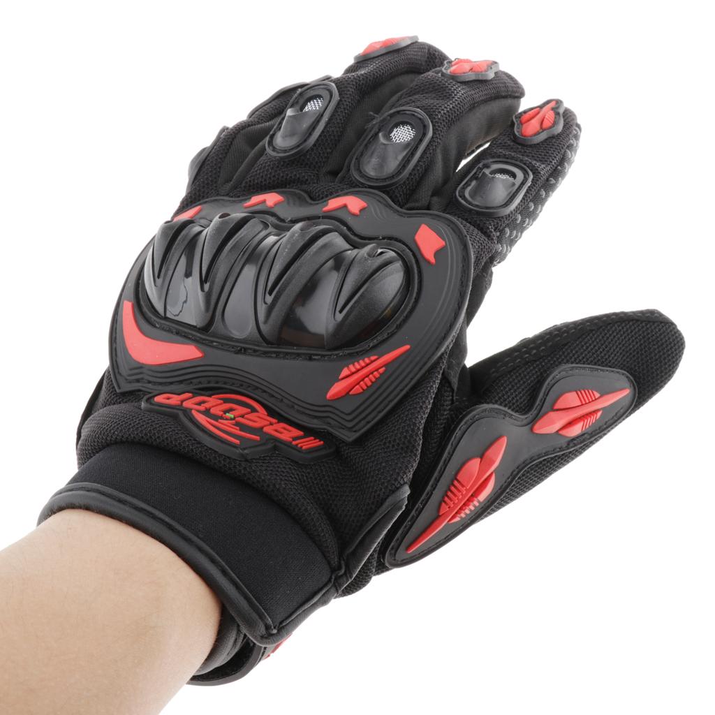 Motorcycle Glove Waterproof Motorbike Warm Thermal Winter Quality Red L