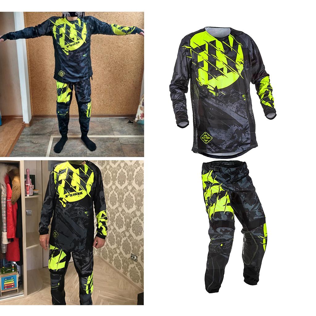 Mountain Bike Motorcycle XC MTB ATV Jersey  L Gray