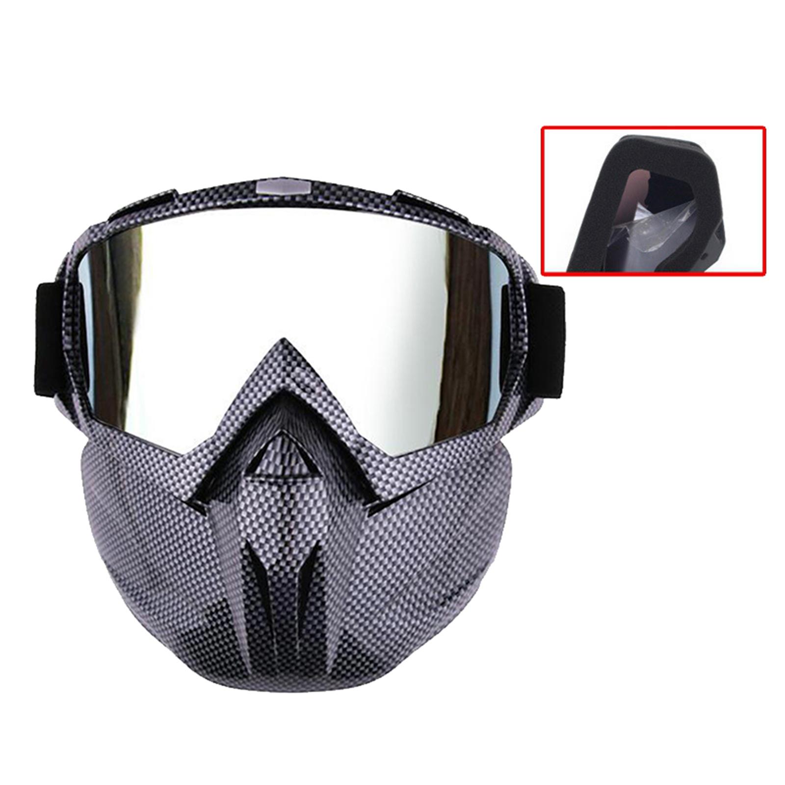 Anti Splash Cycling Face Shield Detachable Safety Glasses Goggles Style 01