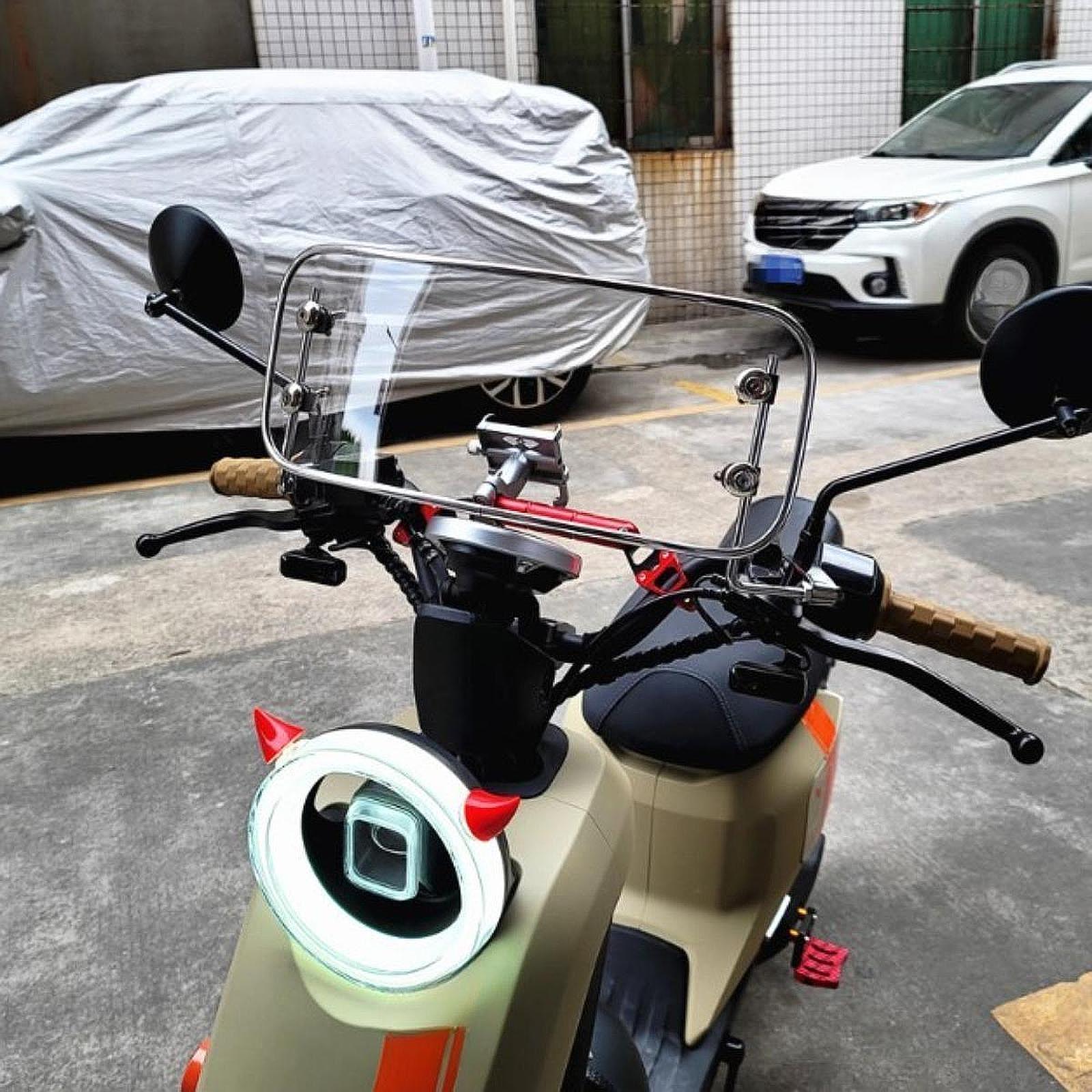 Motorcycle Windshield Motorcycle Wind Screen Repair Parts Scooter Windscreen clear