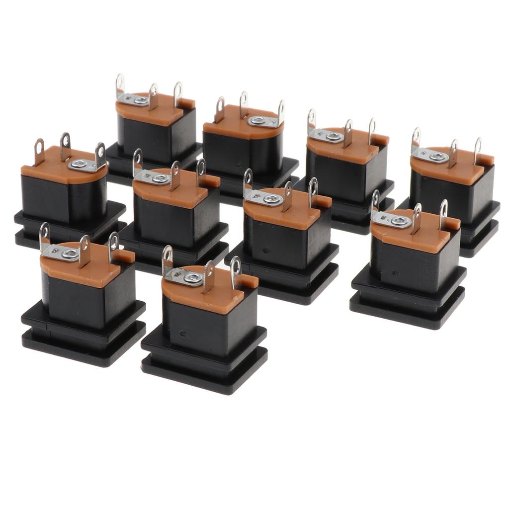 DC Power Jack Socket Adapter 5.5mmx2.1mm Female Welder Square Plug 