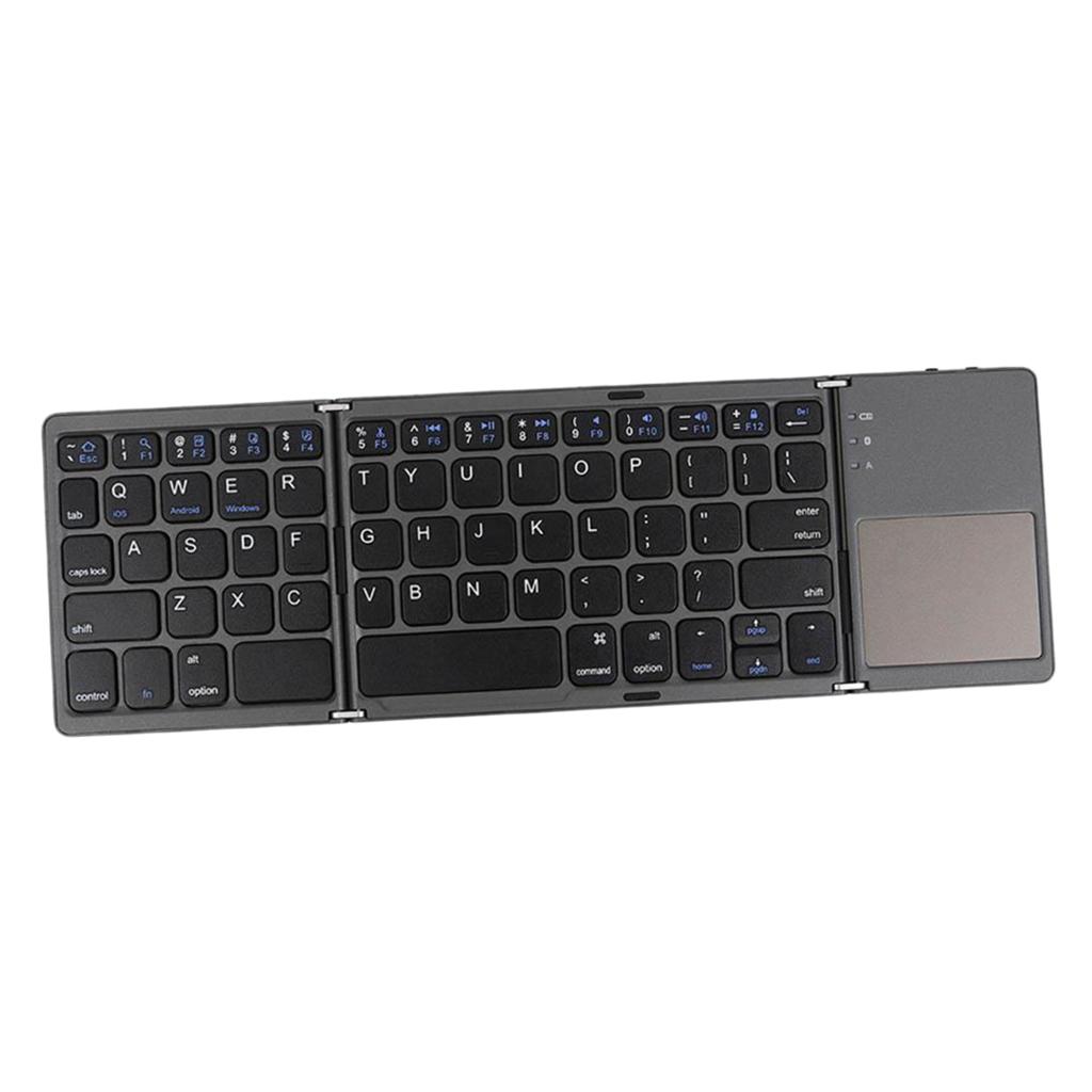 PC Wireless Bluetooth Folding Mini Keyboard with Touchpad for iPhone