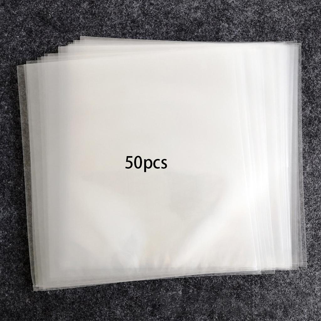 Vinyl Record Outer Sleeves Outer Sleeve Resealable for Collect 10Inch 50pcs