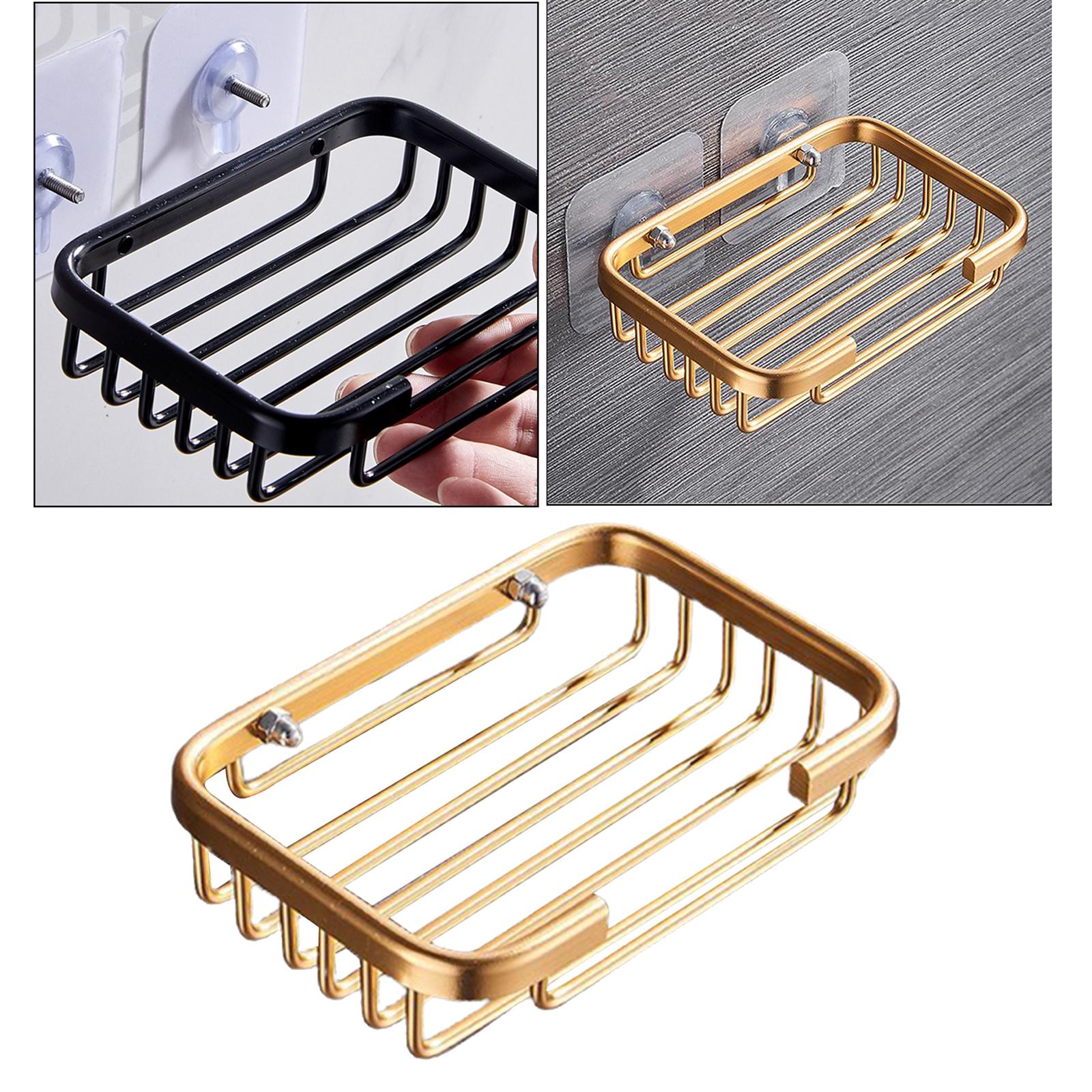 Soap Holder for Bathroom Shower Wall Mounted No Drilling Titanium