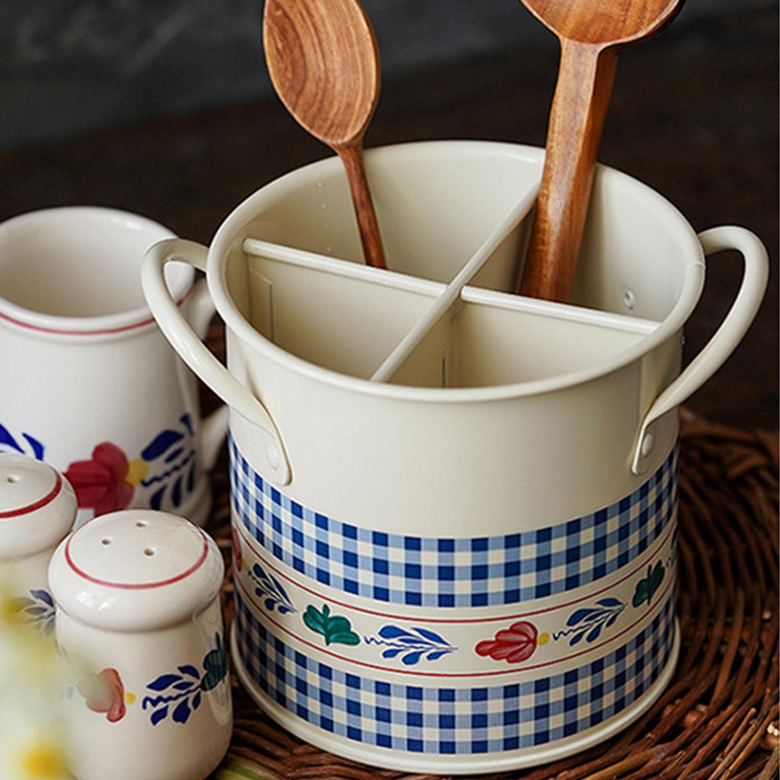 Chopsticks Utensil Holder Separated Organizer Home Dining Room Container