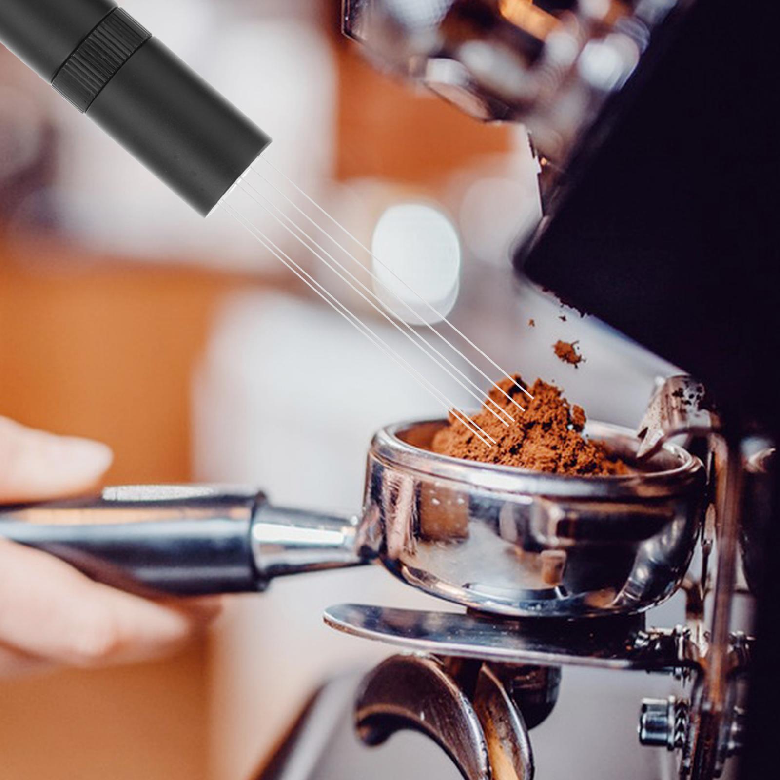 Professional coffee Stirrer Coffee Stirring Tamper with Stand Black