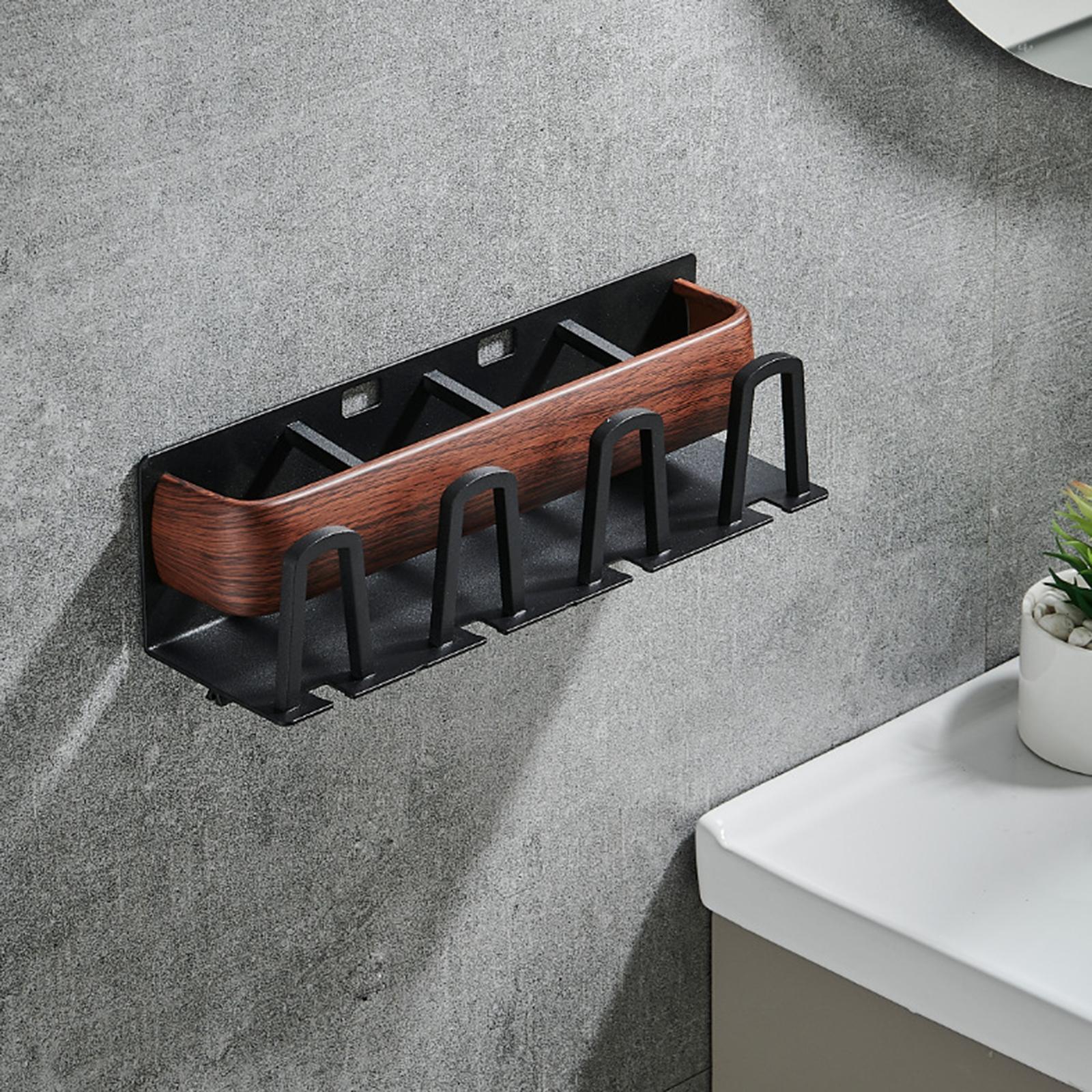 Adhesive Shower Caddy Toothbrush and Toothpaste Holder Kitchen Organizer