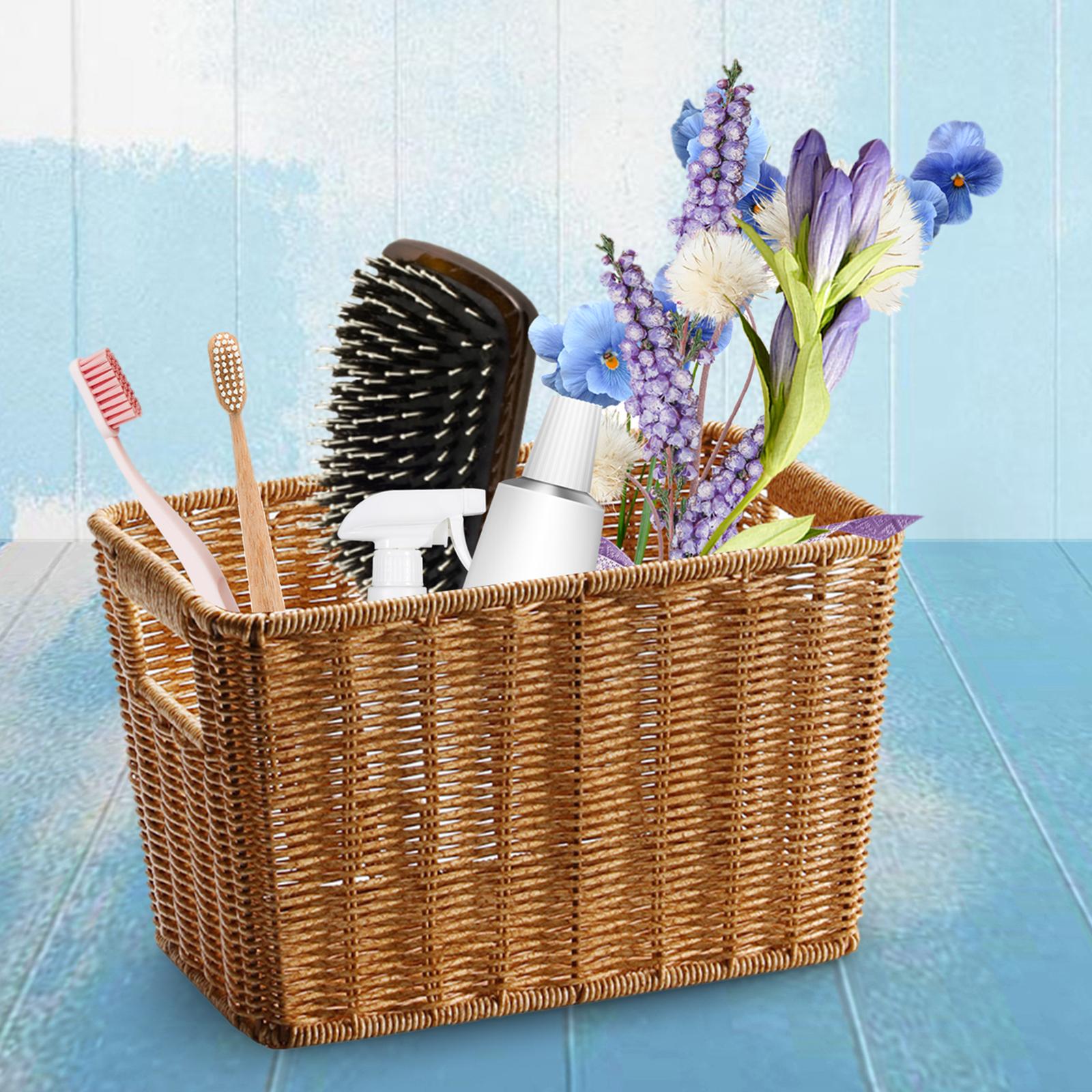 Japanese Style Magazine Basket Organizing for Sundry Home Kitchen Countertop 32cmx24cmx20cm