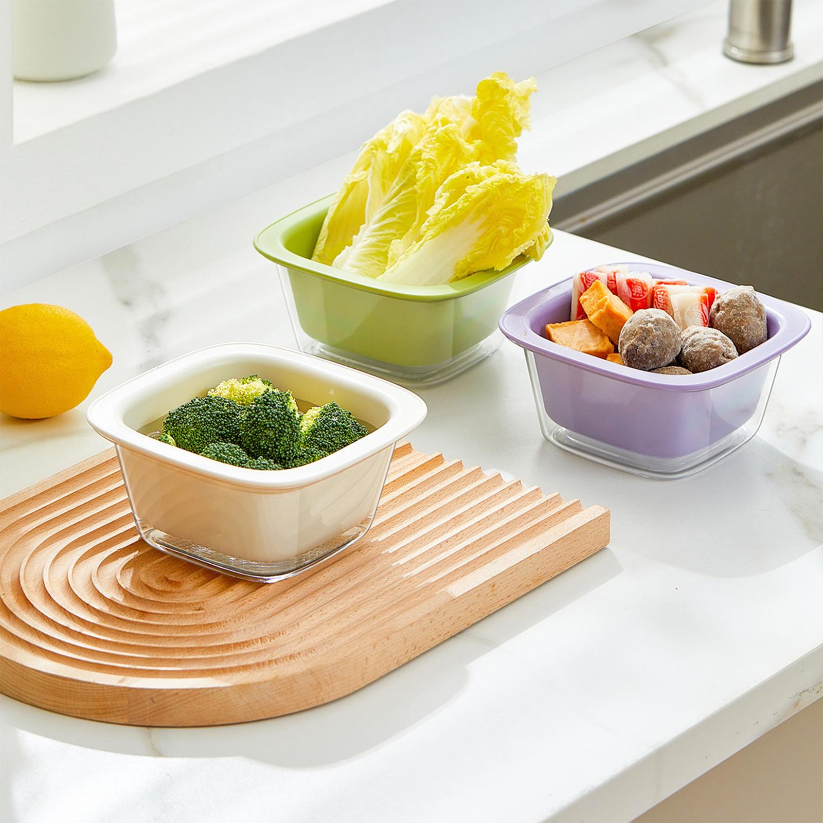 Kitchen Colander Bowl Detachable Veggies Strainer for Draining Pasta White