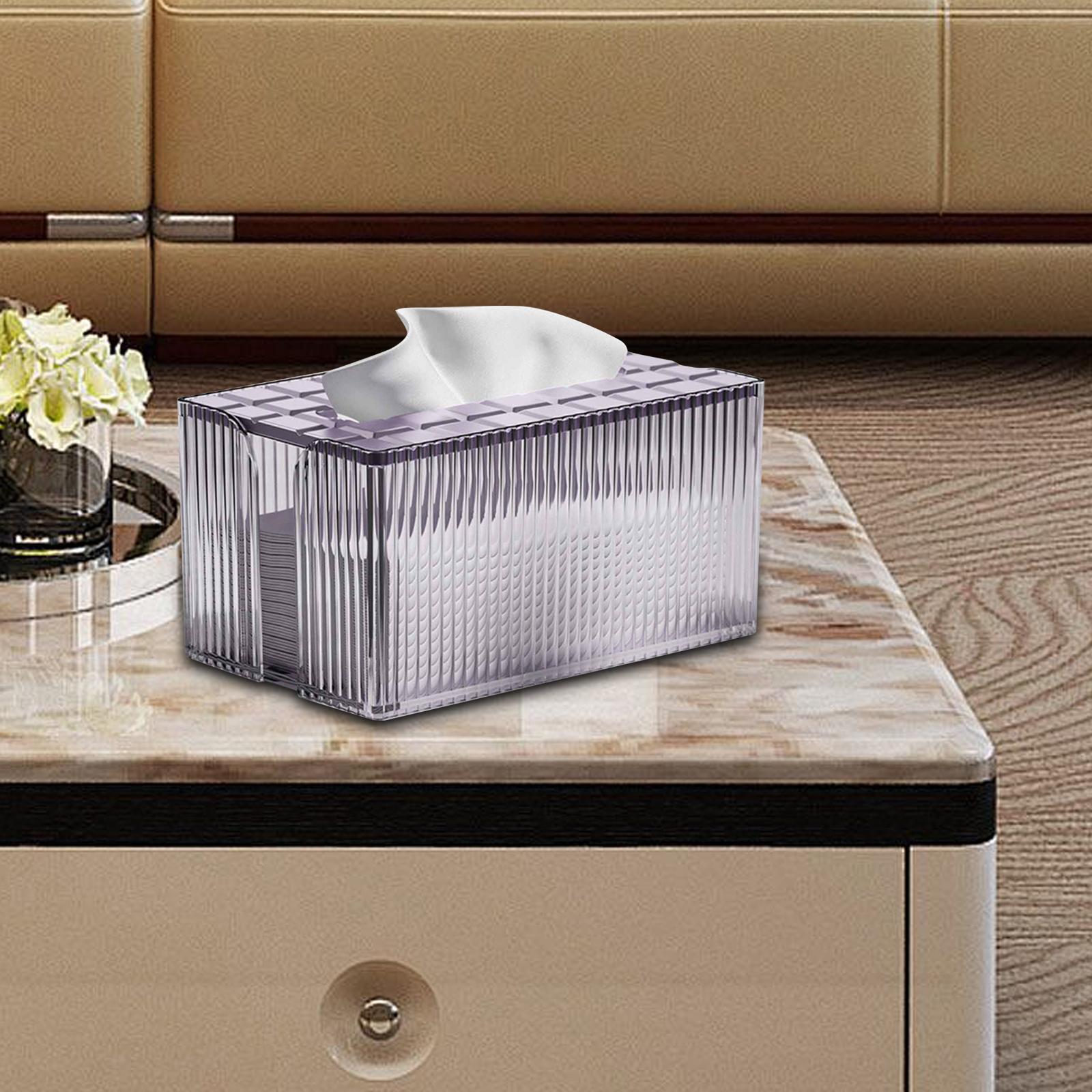Tissue Box Holder Living Room Office Napkin Organizer Bathroom Tissue Holder Violet