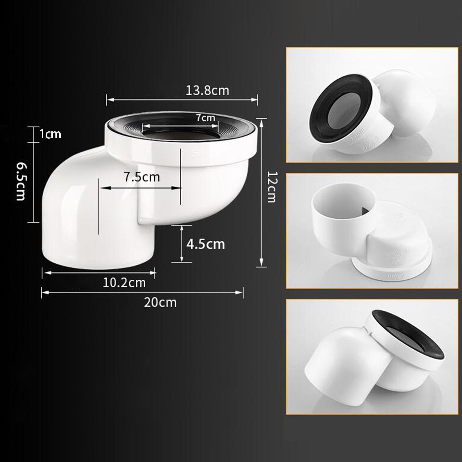 Toilet Shifter Bathroom Sink Repairing Expanded Hose Plumbing Pipe white 7.5cm