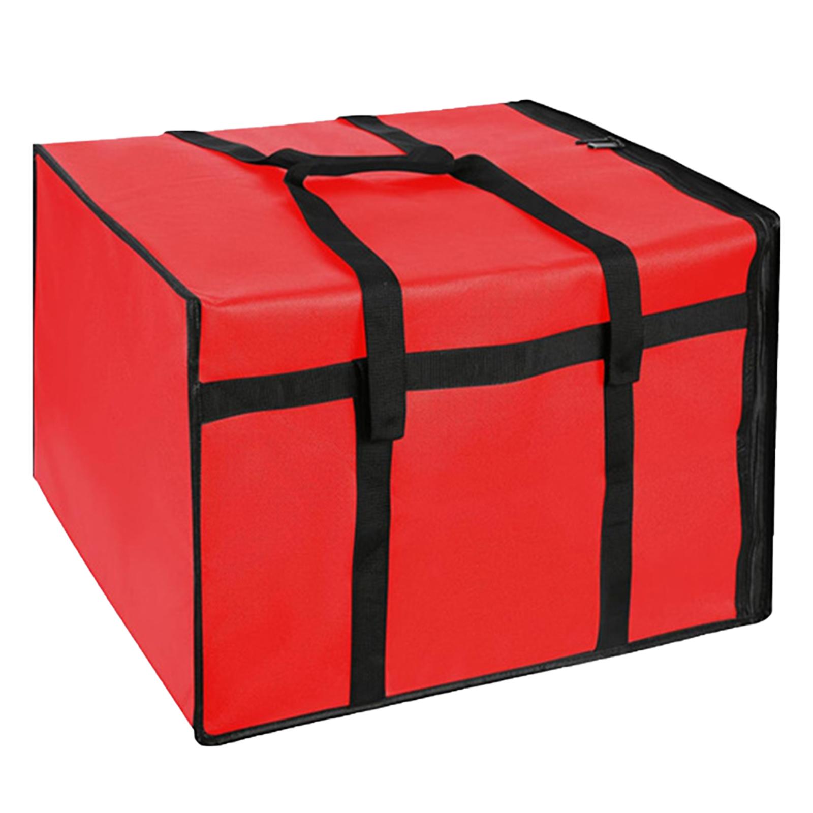 Insulated Pizza Carrier Delivery Bag Versatile Lightweight Thermal Pizza Box 50cmx50cmx20.5cm