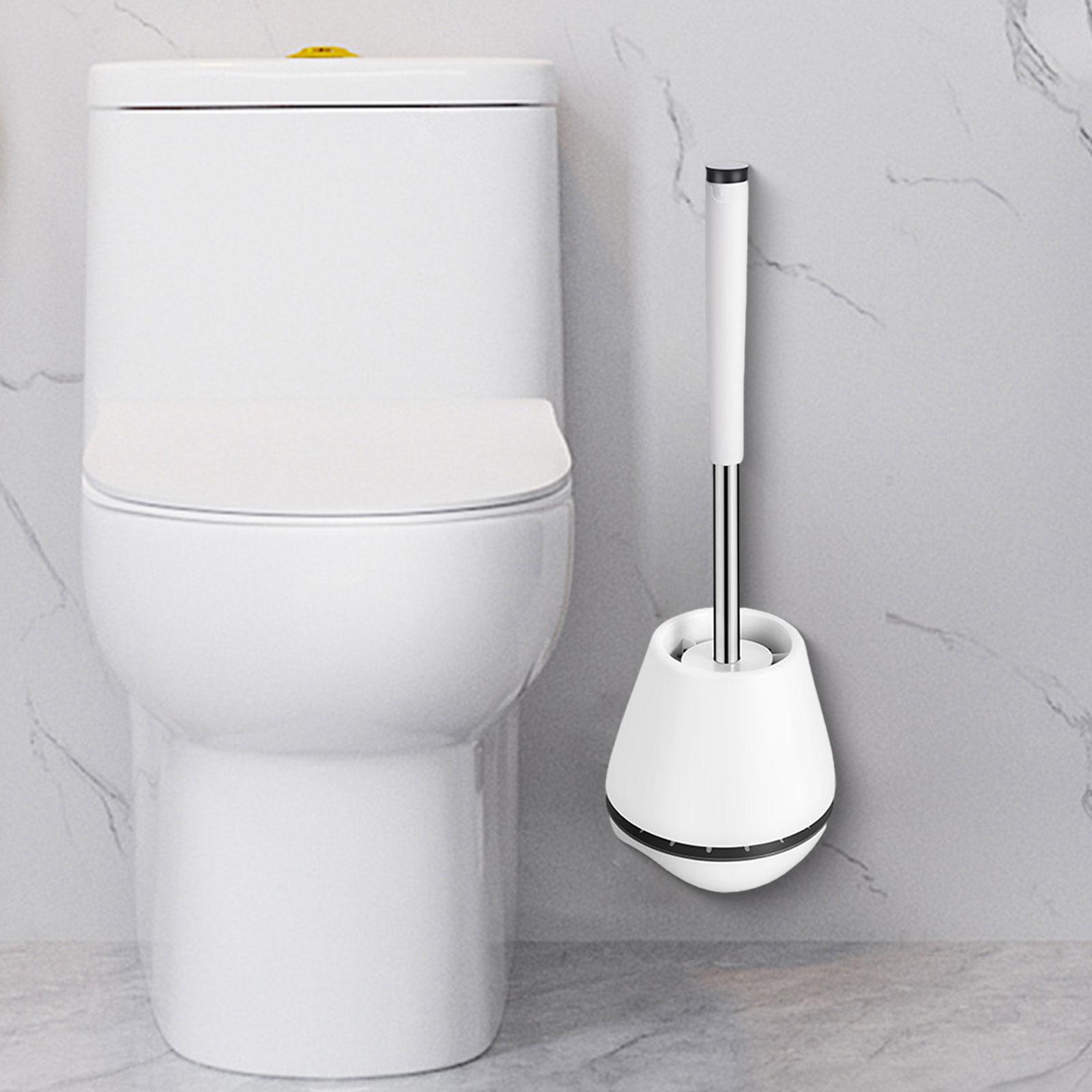 Toilet Brush and Holder Set Cleaning Brush with Long Shank Bathroom Cleaning