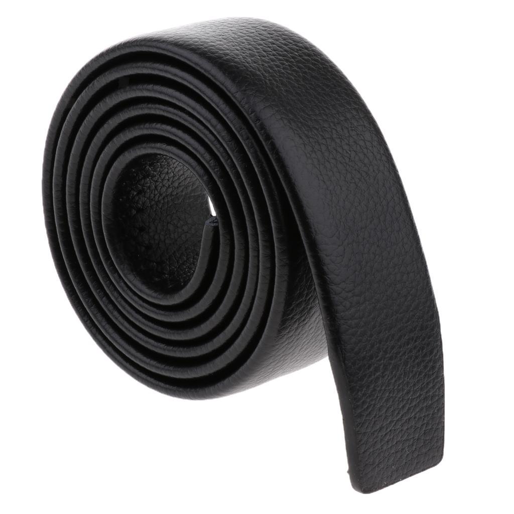 Men PU Leather Belt Strap No Buckle Reversible Belts Auto-lock Waist Belts | eBay